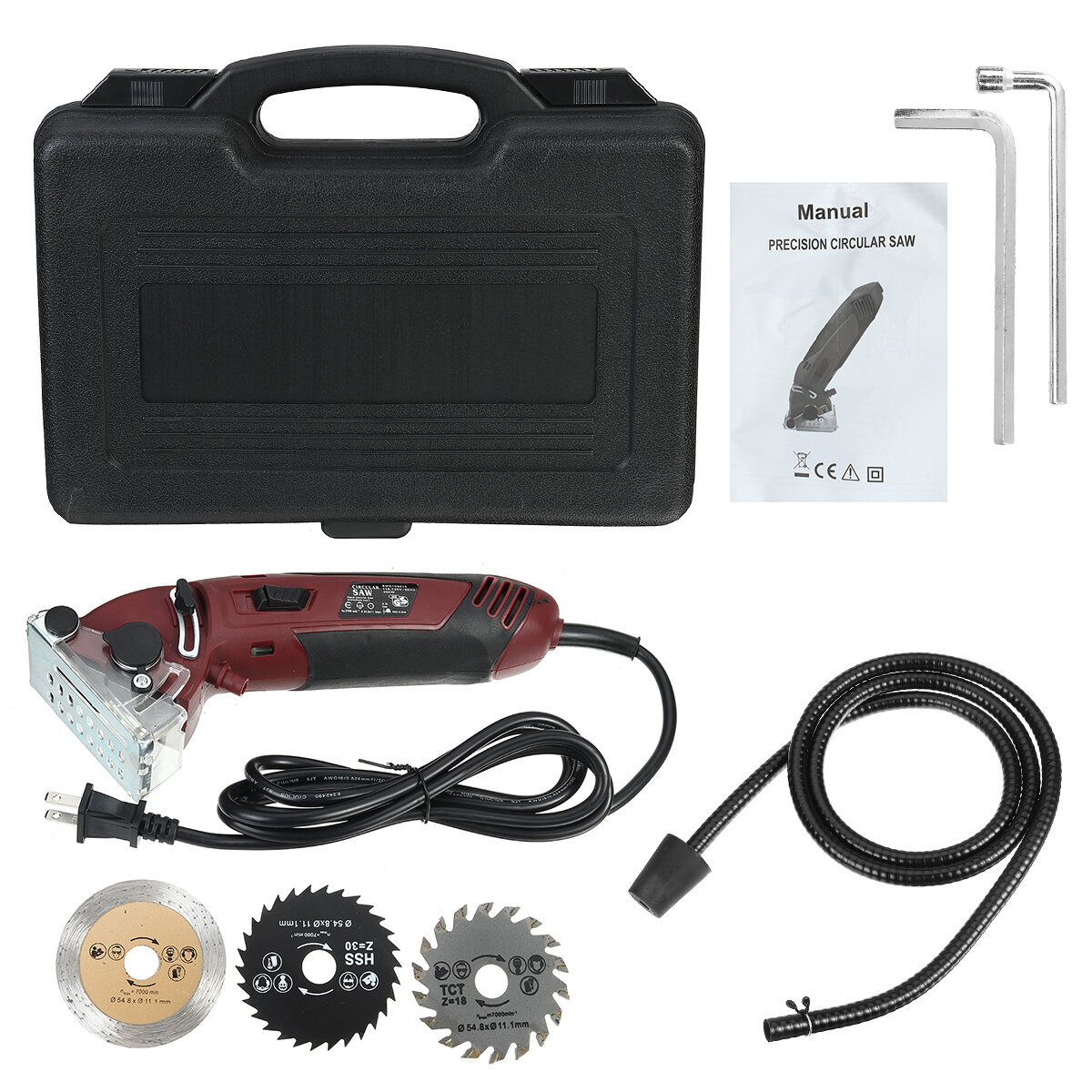 Mini Snijmachine Elektrische Laser Cirkelzaag Multifunctionele Handheld Grinder Kit Timmerman Houtwe