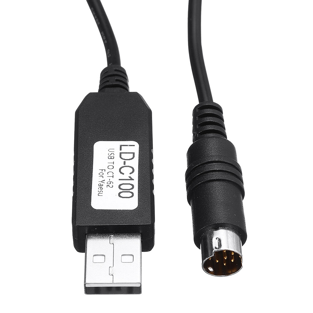 Zaprogramowany kabel USB CAT Din6 1,5 M dla Kenwood TS-450 TS-680 TS-690 TS-790 TS-850 TS-940 TS-950 Wyprzedaż - Banggood sold out-arrival notice-arrival notice