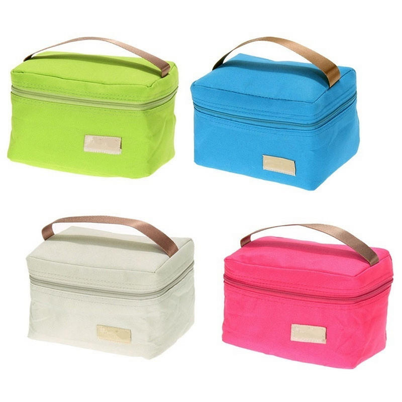 Portable insulated bag organizer thermal cooler bento kids lunch box ...
