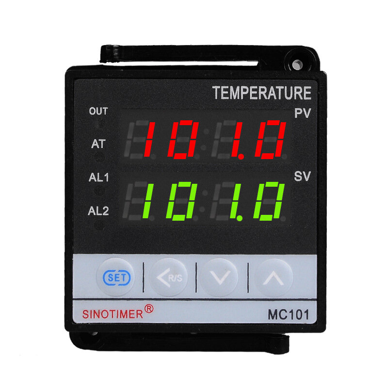 

MC101 85~265Vac K Thermocouple Short Shell Input Digital PID Thermostat Temperature Controller Relay+SSR Analog Output f