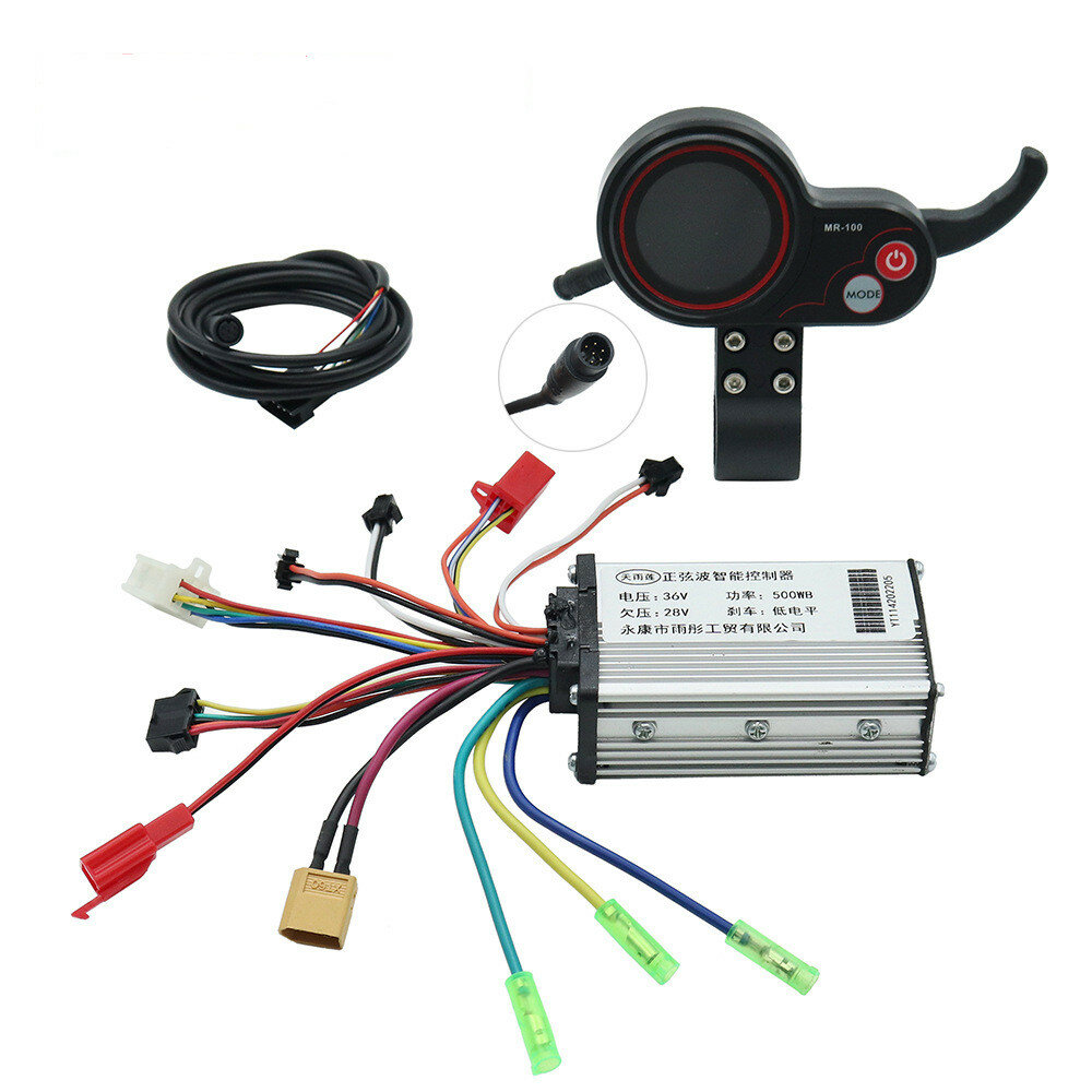 

36V 20A 500W Electric Scooter Brushless Controller With LCD Display And Connecting Lines For 36V Electric Scooter