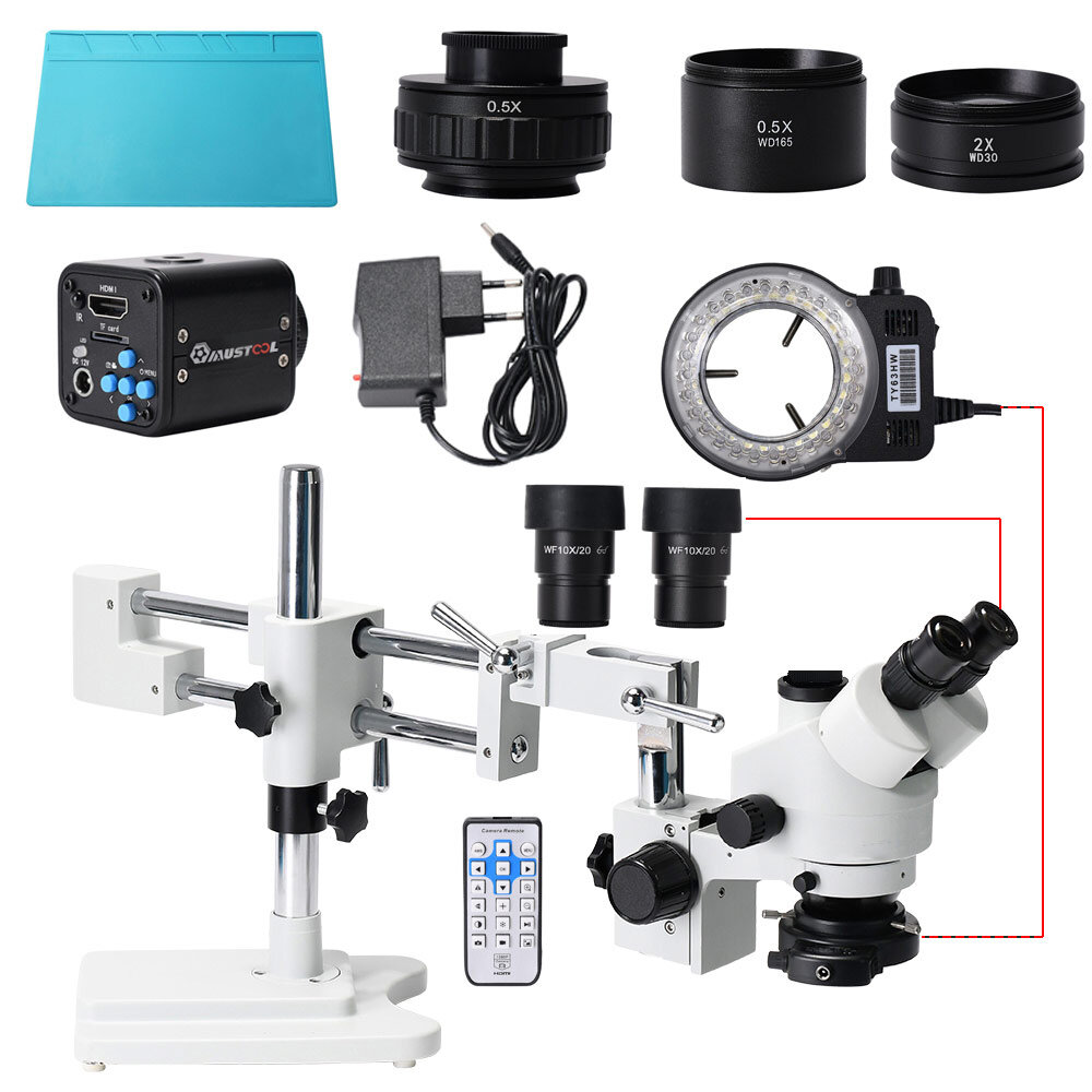 Mikroskop MUSTOOL 3.5X 90X z EU za $399.99 / ~1592zł
