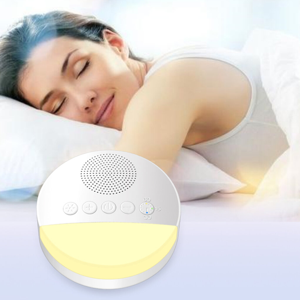 Baby Toy White Noise Machine with Night Light Timer Memory Function for Home Office Baby Travel Port