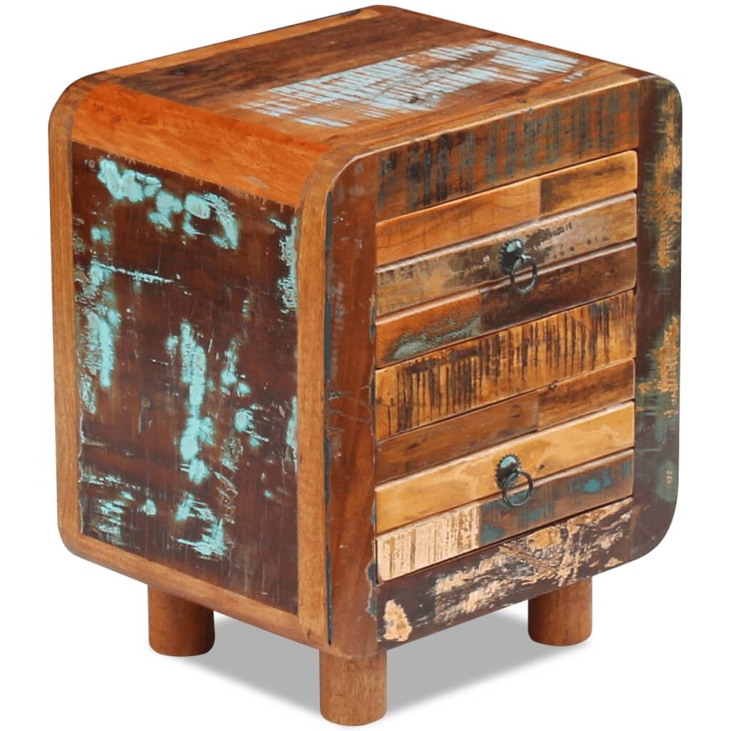 Night Cabinet Solid Reclaimed Wood 16.9