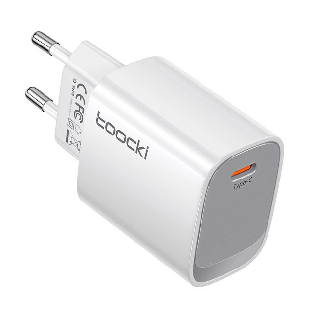 

Toocki PD 20W Type-C PD Mini Charger Fast Charging Wall Charger Adapter EU Plug for iPhone 13 14 14Pro 14Pro Max for Hua