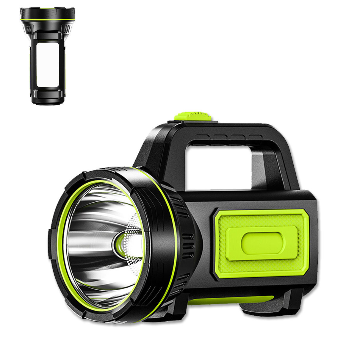 Super Bright LED Spotlight 2 Modes USB Rechargeable Searchlight Flashlight Work Light Waterproof Cam