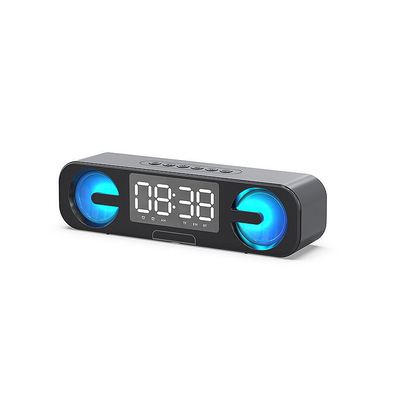 S07 5W bluetooth 5.0 Speaker Portable Speaker 360° Surround 4D Stereo Sound Ambient Light 1200mAh Battery LED Digital Di