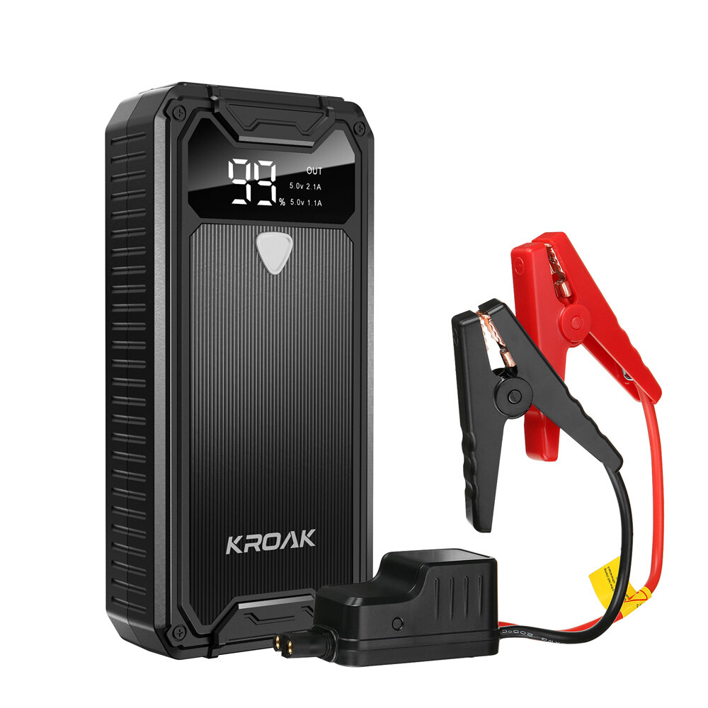 KROAK K-JS01 1200A 14000mAh Draagbare Auto Jump Starter Powerbank Noodbatterij Booster Merkveilig me