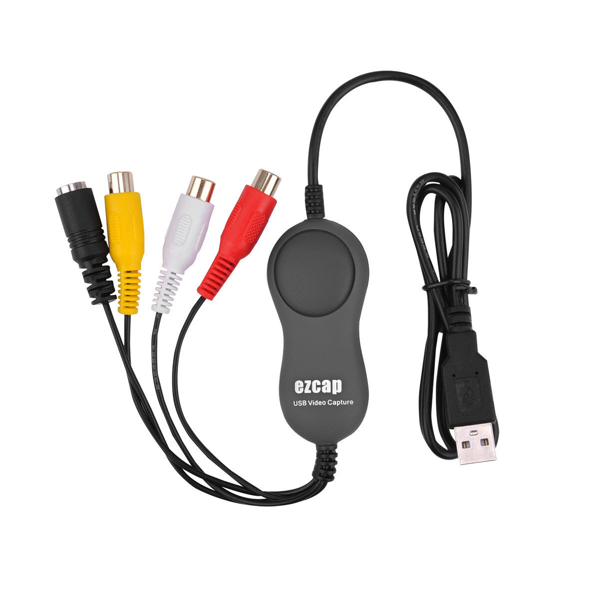 

EZCAP 159 USB 2.0 Audio Video Capture Stick Recording Card CVBS Recorder for V8 Hi8 DVD VHS DVR Camcorder Game Console T