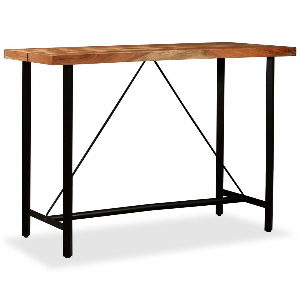 Bar Table Solid Acacia Wood 59