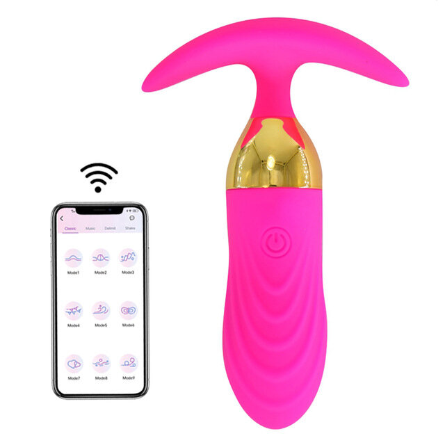

APP Anal Vibrator Bluetooth Wear Butt Plug Prostate Massage Music Video Wireless Control Anal Plug Dildo Sex Toys For Me