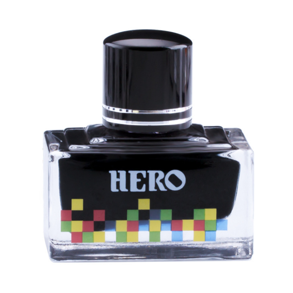 HERO 40 ml Gekleurde verfinkt Gebotteld Glad Schrijven Vulpen Inkt Niet-carbon Waterdichte Inkt Navu