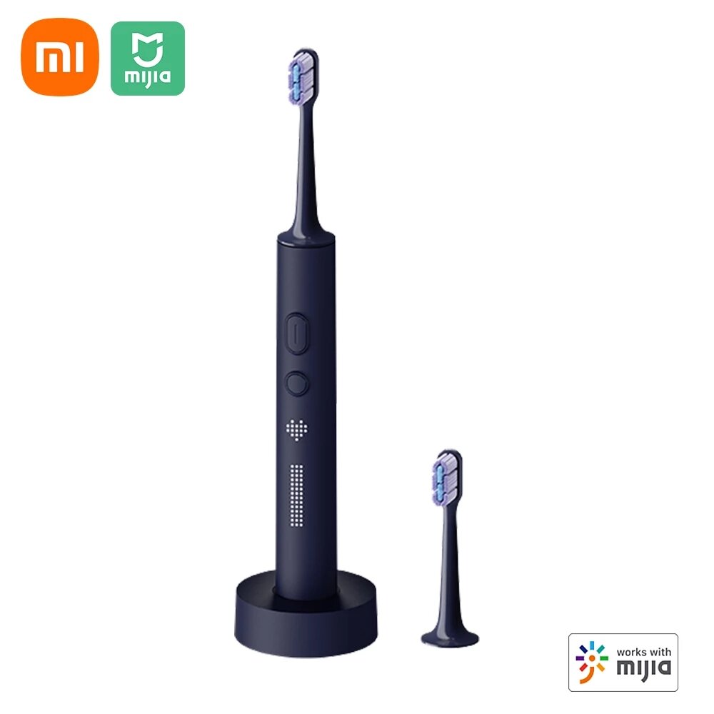 Xiaomi Mijia T700 Sonic Electric Toothbrush Wireless LED Smart Screen Acoustic Wave Toothbrush IPX7 Waterproof Smart APP