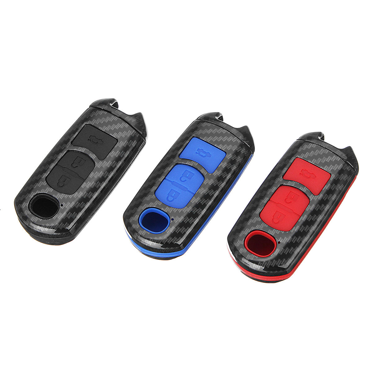 

ABS Carbon Fiber Дистанционный Smart Car Key Чехол/Сумка Обложка Fob Shell для Mazda 3/5/6 / CX3 / CX5