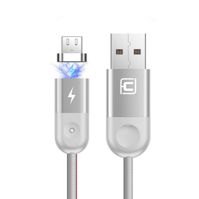 

CAFELE Mciro USB LED Magnetic Braided Fast Charging Data Cable 1m For 6 Mi A1 S9 S9