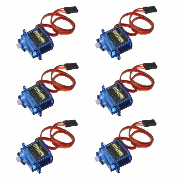 6PCS SG90 Mini Analog Gear Micro Servo 9g For RC Airplane Helicopter