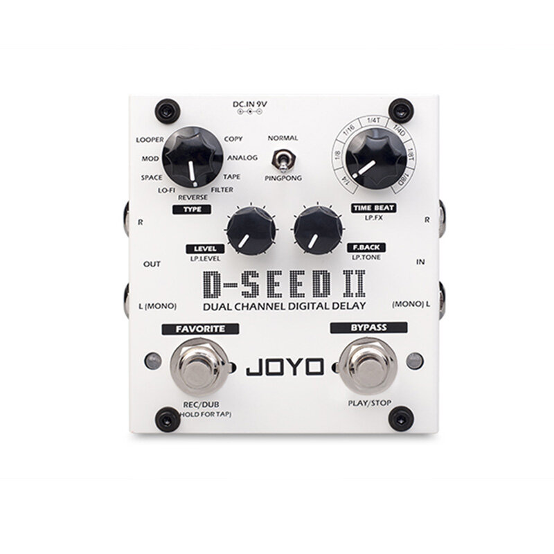 

JOYO D-SEED Dual Channel Digital Delay Guitar Effect Pedal with Four Modes