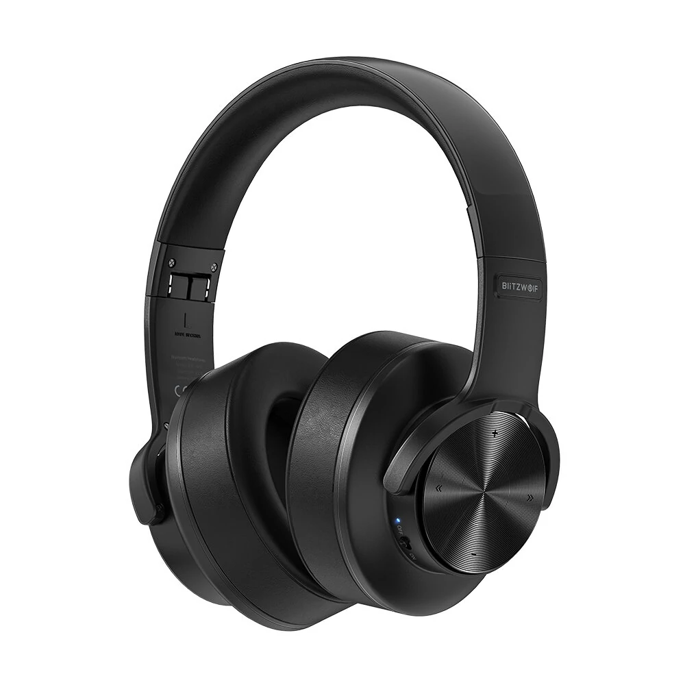 BlitzWolf® BW-HP2 Bluetooth V5.0 brezžične slušalke za slušalke 50 mm voznik 1000 mAh nadzor na dotik zložljive igralne slušalke z mikrofonom