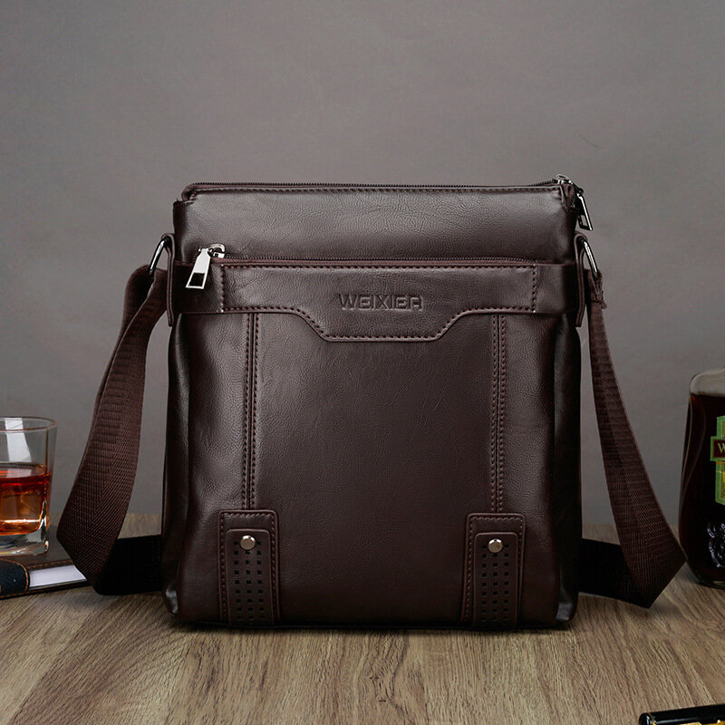 Men Large Capacity Multi-pocket Crossbody Bags Casual Wear-resistant 6.5 Inch Phone Bag Messenger Ba