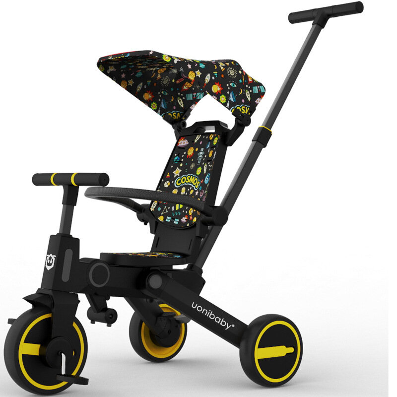

Уонибаби 7-в-1 детский трехколесный самокат складной детский баланс Многофункциональная детская коляска для 10+ месяцев