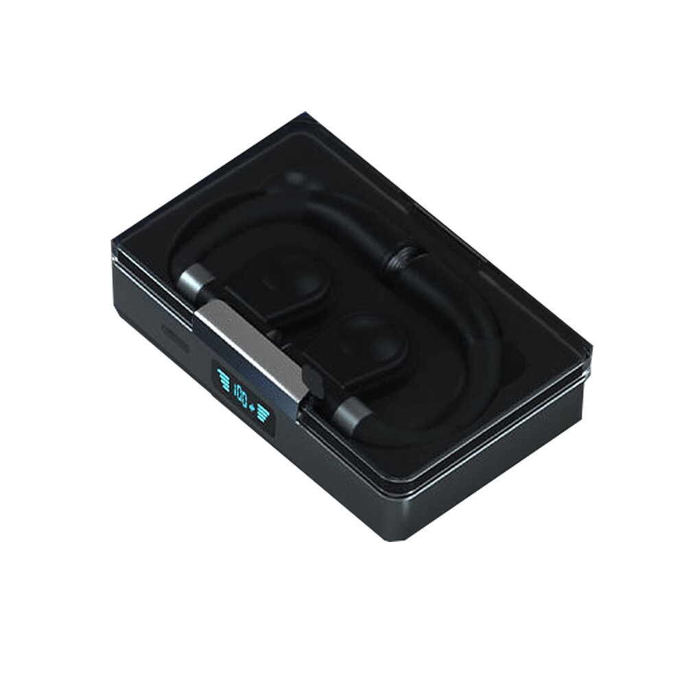 i109 True Bone Conduction Earphone Dynamic Driver bluetooth V5.0 500mAh Battery LED Display HD Calls Noise Cancelling To