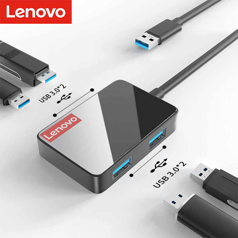 

Lenovo LP0806 USB-C Hub Docking Station Adapter With 4 Port Adapter Multi USB3.0 Splitter High Speed