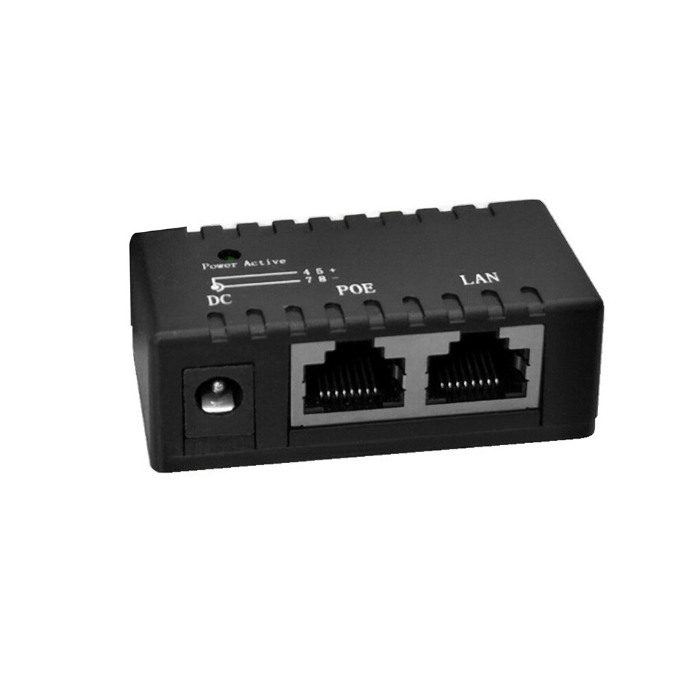 100M Ethernet POE Network Switch POE Separator Network Hub Splitter POE Power Supply Box DC5 48V