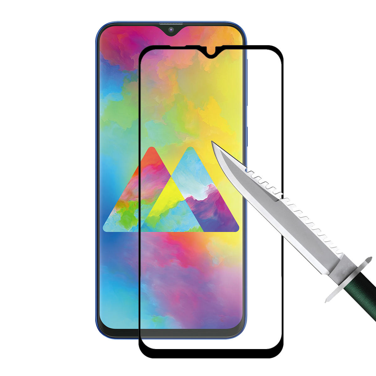 2 Packs Enkay 0.1mm Soft Tempered Glass Full Cover Screen Protector For Samsung Galaxy M20 2019