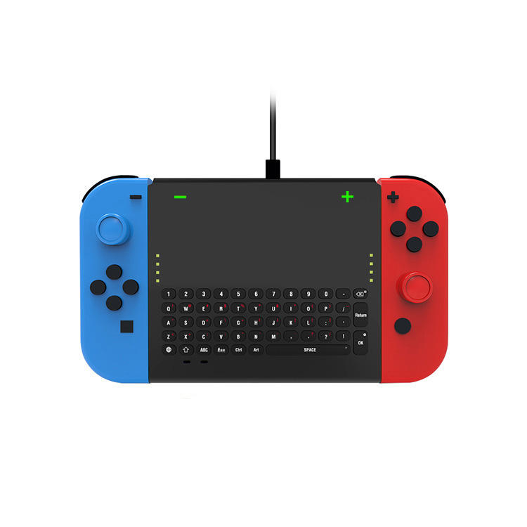 Dobe TNS-1702 2.4G draadloos toetsenbord met joy-con houder voor Nintendo Switch gameconsole