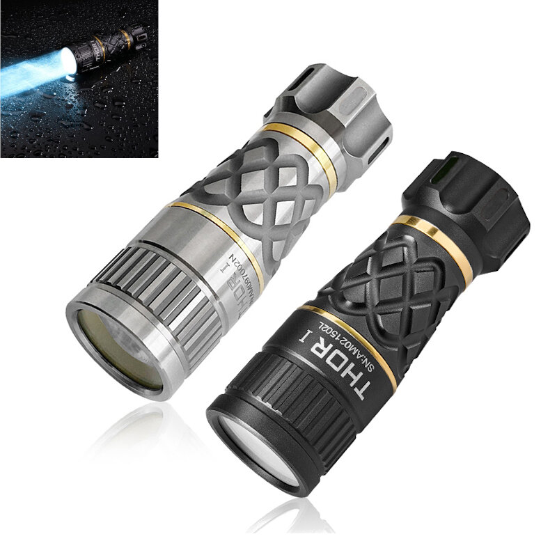 Lumintop THORI 400lm 1200m EDC LEP Flashlight 18350 Battery Compact But Long Shoot Waterproof Mini LED Spotlight with Se