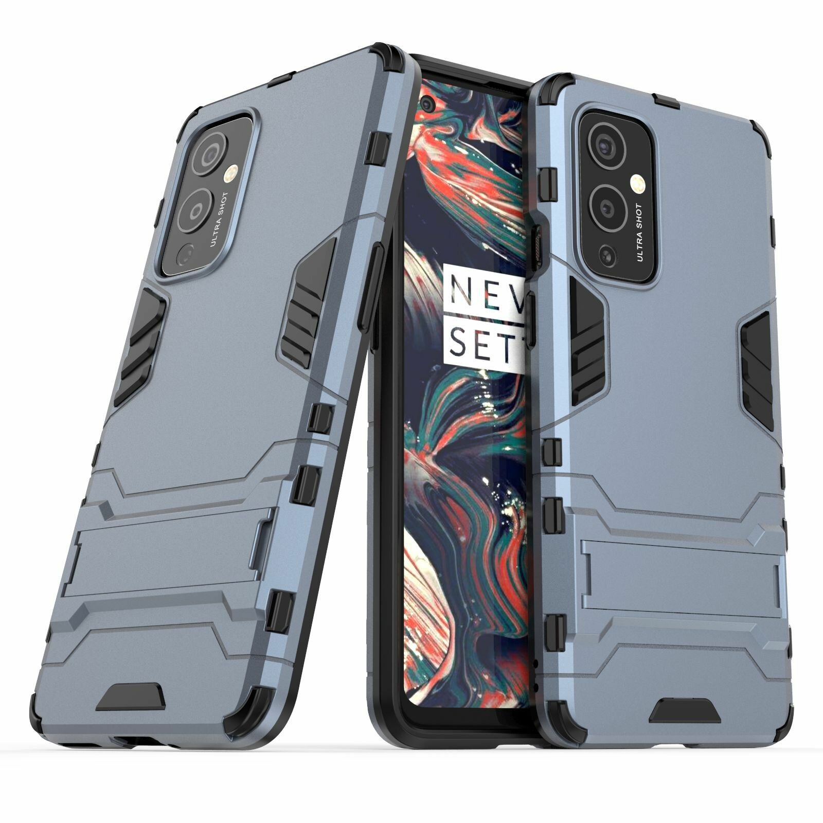 

Bakeey for OnePlus 9 Case Armor with Bracket Shockproof PC Protective Case Back Cover
