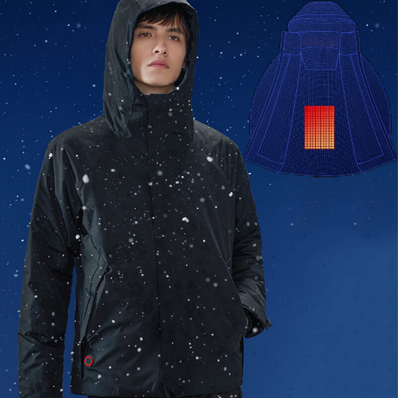 Bawełna Smith Y-Warm Inteligentna kurtka grzewcza Waterproof Breathable Warm Winter Men's Heating Jacket