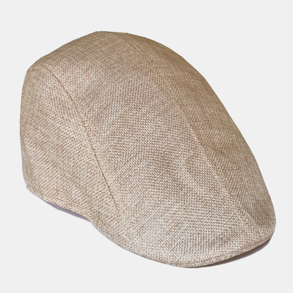Mens Breathable Painter Beret Caps Casual Outdoor Visor Forward Hat