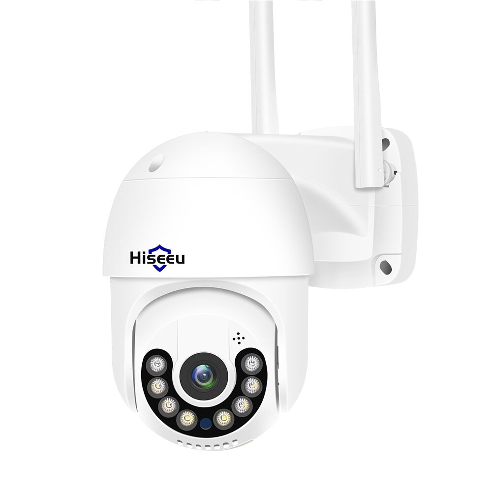 Hiseeu HD 3MP 5x Zoom WIFI IP Camera Outdoor Full Color Night Vision PTZ IP66 Waterproof Security 2MP Speed Camera