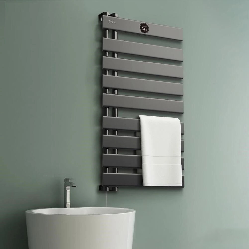 220V Intelligent Electric Towel Rack IPX4 Waterproof Drying Rack Bathroom Constant Temperature Heating Drying Rack