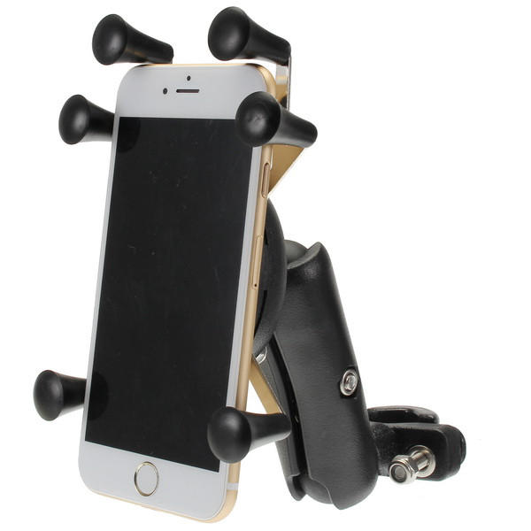 4.0-6.0 Inch Phone GPS Holder Anti Theft For Motorcycle Scooter Bike Handlebar