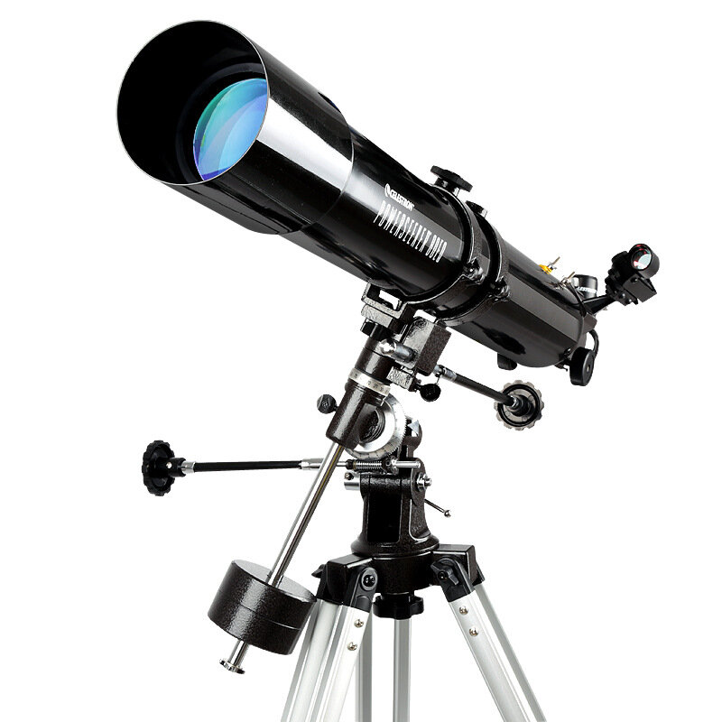 Manual del telescopio CELESTRON PowerSeeker 80EQ 45-225X Zoom Telescopio de apertura de 80 mm con montura ecuatorial alemana Monoculares para adultos