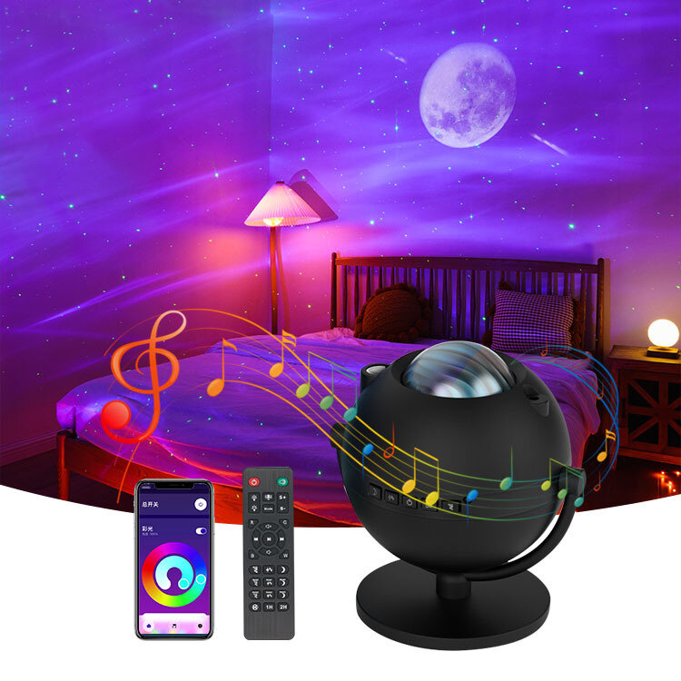 WiFi Smart Projector Round Star Light App Afstandsbediening Home Theater Party Omgevingslicht