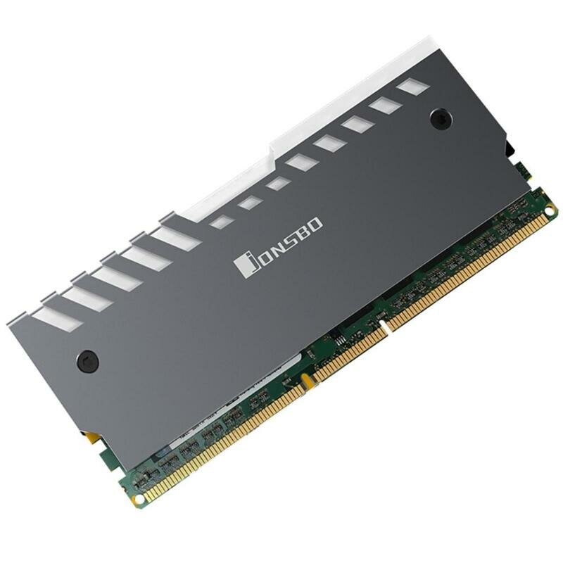 Jonsbo NC-2 RAMヒートシンクコンピュータメモリ冷却ベストサポートマザーボードAURAコントロールカラーRGB RAMアルミニウムクーラーシェル（内部にサーマルグリースを使用）