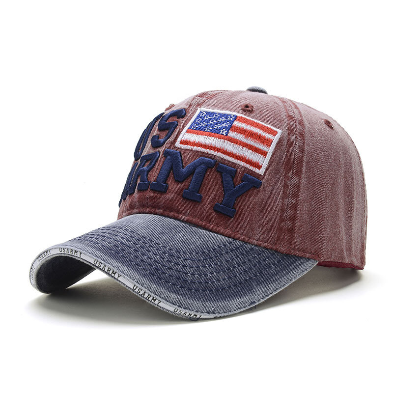 

Unisex Vintage Patriotic Baseball Cap Stylish Distressed American Flag Cap Hat