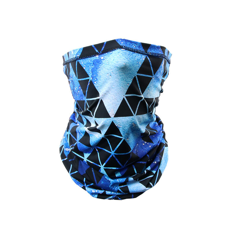 3d print ear covering face mask dustproof riding scarf ice silk  fishing sunproof breathable