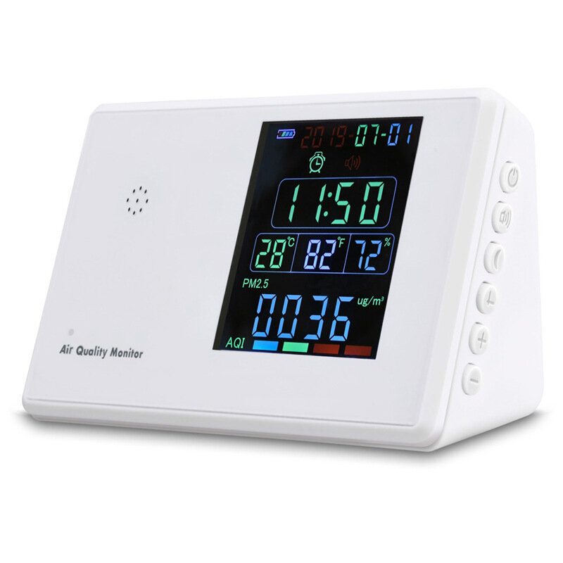 Bakeey PM 2.5 Formaldehyde Digital HCHO TVOC Air Quality Analysis Tester Home Smog Meter PM2.5 PM1.0 PM10 Sensor Monitor
