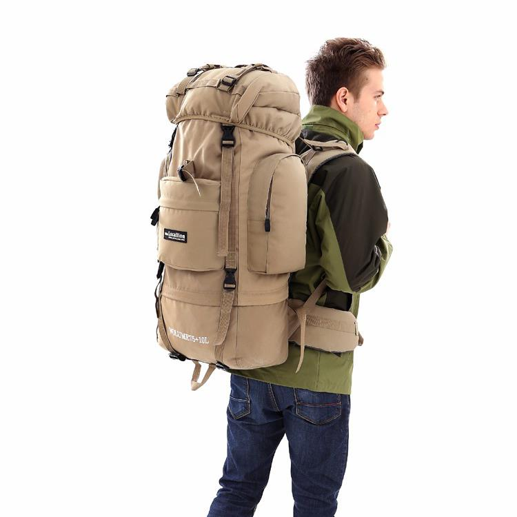LOCAL LION Big Sport Molle Tactical Bags 85L Mochila de viagem impermeável ao ar livre para escalada militar.