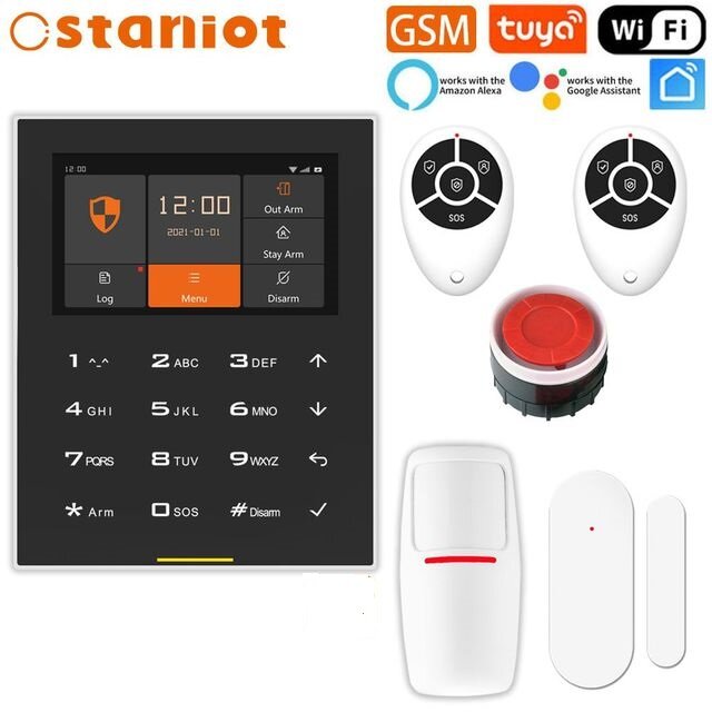 Staniot H-500 Tuya 2G WIFI GSM Smart Wireless Home Security Alarm Inbraaksysteem Ondersteuning IOS e