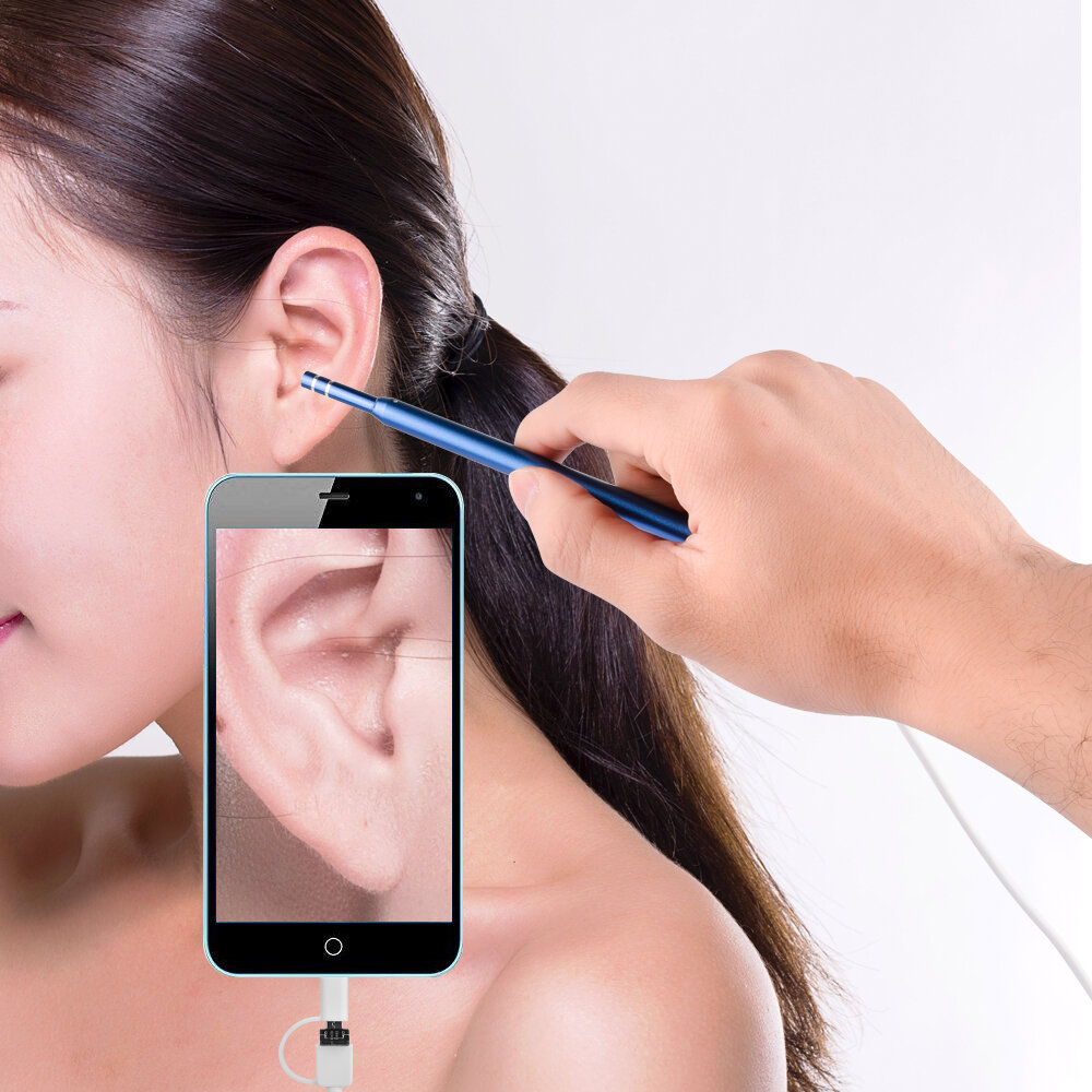

3 in1 USB HD Visual Ear Spoon 5.5mm Android PC Ear pick Otoscope Borescope Tool Health CareEar Cleaning Endoscope