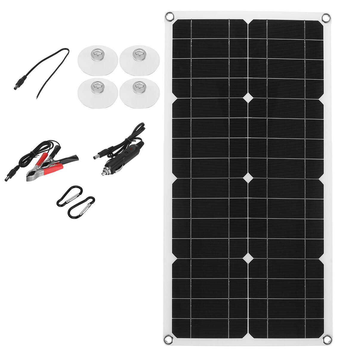 

25W 18V Mono Solar Panel Single USB 12V/5V DC Monocrystalline Flexible Solar Charger For Car RV Boat Battery Charger Wat
