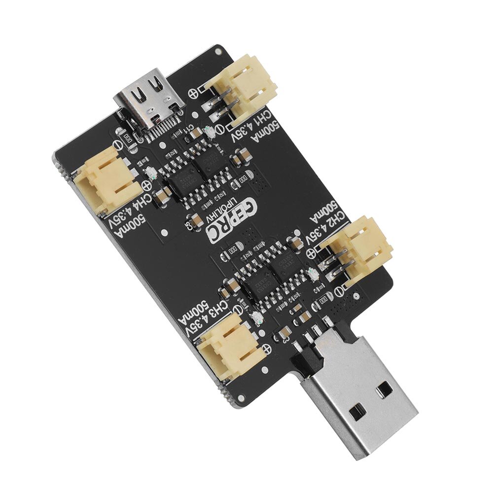GEPRC Tinygo 1S 6CH PH1.25 / PH2.0 LiHV / Lipo USB Charger