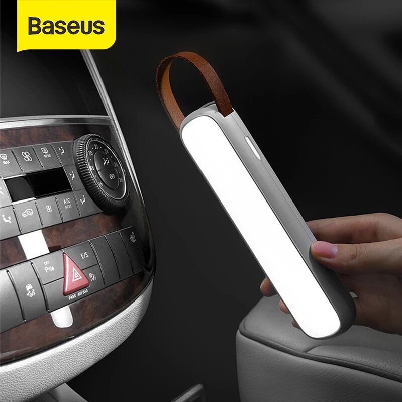 

Baseus Solar Car Emergency Light Rechargeable LED Auto Interior Reading Light Portable Night Light Magnetic Car Signal L