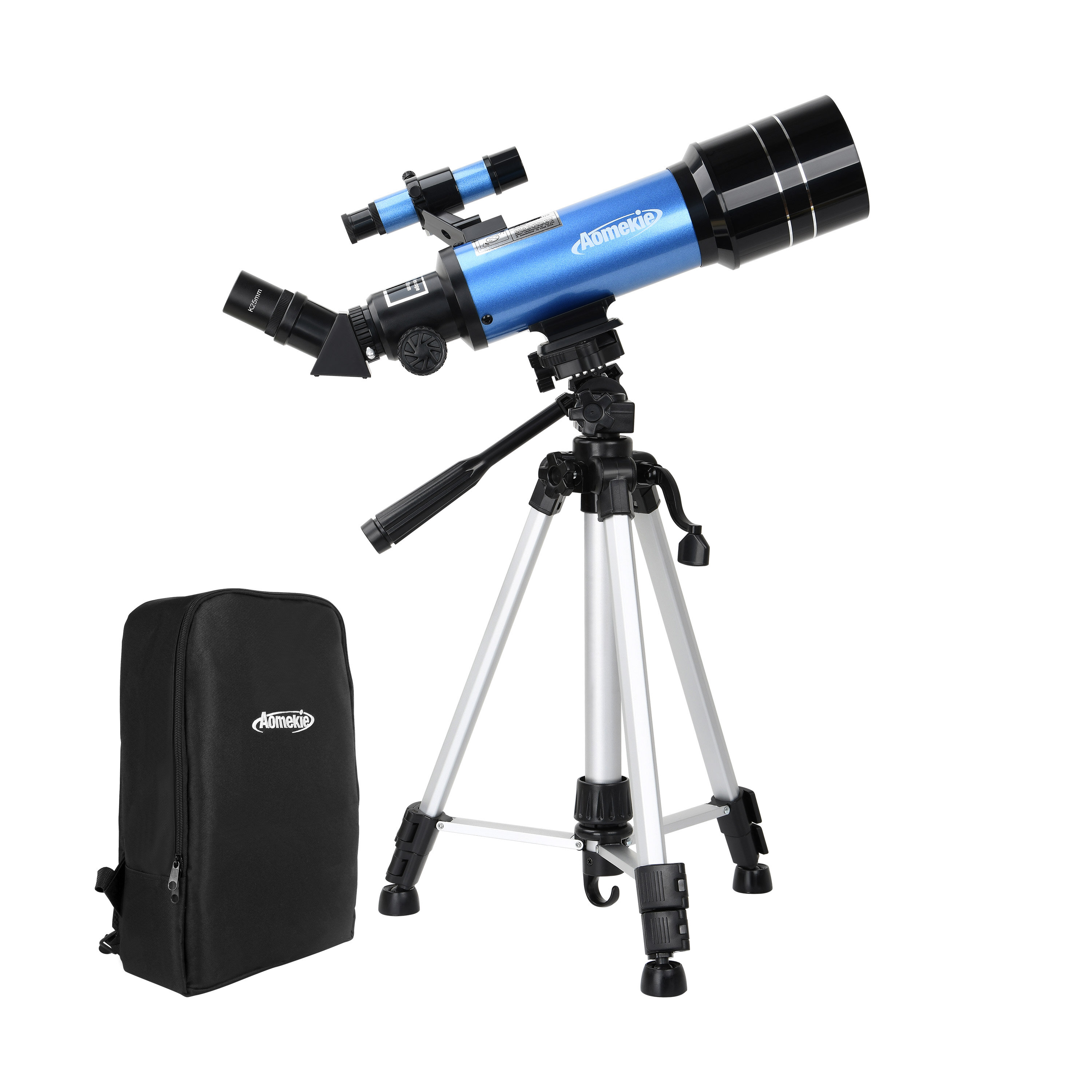 

[US Direct] AOMEKIE AO2002 400/70mm Refractor Adult Astronomical Telescope with Phone Adapter Adjustable Tripod and Find