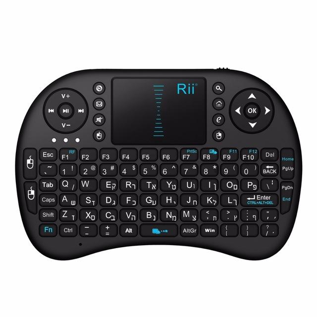 

RII I8 2.4G Wireless Hebrew Qwerty Mini Keyboard Touchpad Air Mouse